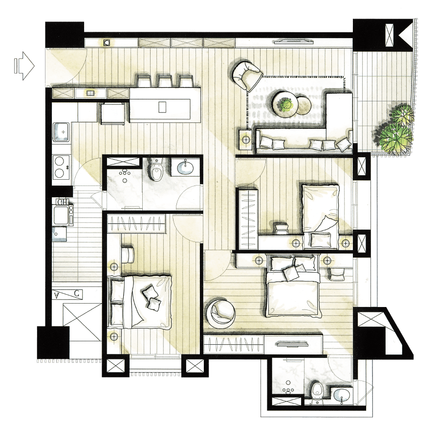 C戶傢俱配置參考圖
